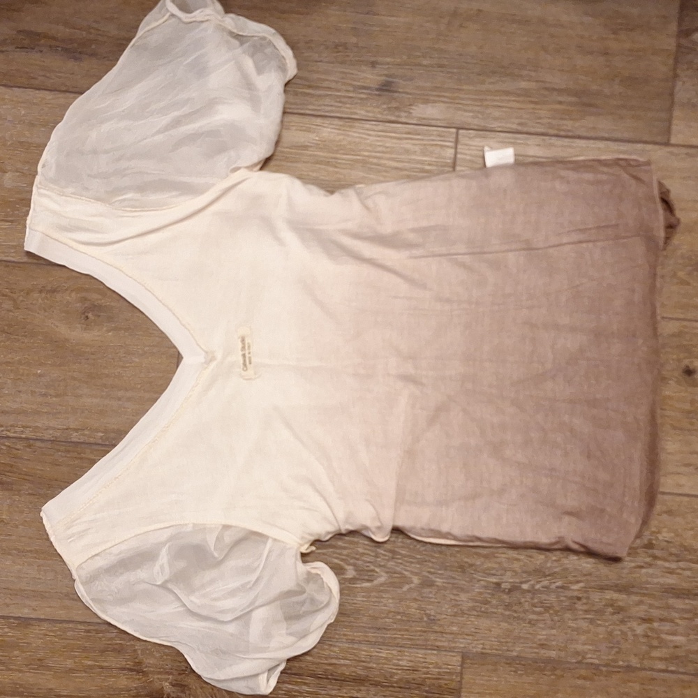 Ombre Silk overlay top Made in Italy M/L - Picture 6 of 6